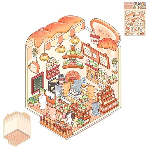 Streysisl Hausaufkleber zum Selbermachen | 3D-Effekt Laptop-Aufkleber – Scrapbooking-Dekorationswerkzeug, Handyhüllen-Aufkleber für Kinder und Erwachsene Streysisl Hausaufkleber zum Selbermachen | 3D-Effekt Laptop-Aufkleber – Scrapbooking-Dekorationswerkzeug, Handyhüllen-Aufkleber für Kinder und Erwachsene von Streysisl