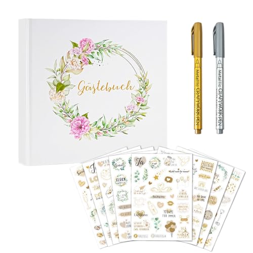 Streysisl Hochzeitsgästebuch, Hochzeitsbücher für Gäste zum Unterschreiben mit Stiften – Partyzubehör für Empfang, Abschlussfeier, Babyparty, Geburtstag Streysisl Hochzeitsgästebuch, Hochzeitsbücher für Gäste zum Unterschreiben mit Stiften – Partyzubehör für Empfang, Abschlussfeier, Babyparty, Geburtstag von Streysisl