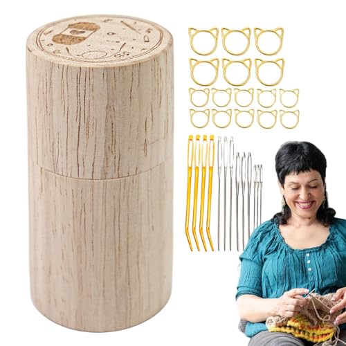 Streysisl Nähnadelhalter aus Holz | Nähnadel-Aufbewahrungshalter, Nadel-Aufbewahrungsbox, Nähnadel-Halter, Aufbewahrungsrohr, Holzbox, Nähnadel-Behälter, Rohr, Handnähwerkzeuge für Näher Streysisl Nähnadelhalter aus Holz | Nähnadel-Aufbewahrungshalter, Nadel-Aufbewahrungsbox, Nähnadel-Halter, Aufbewahrungsrohr, Holzbox, Nähnadel-Behälter, Rohr, Handnähwerkzeuge für Näher von Streysisl