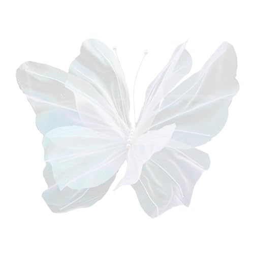 Streysisl Netz-Schmetterling-Raumdekoration, Seiden-Schmetterling-Wanddekoration, Netzstoff, handgefertigte Kunst, 50 cm, Wandkunst, Foto-Requisiten, Schmetterlings-Dekorationen Streysisl Netz-Schmetterling-Raumdekoration, Seiden-Schmetterling-Wanddekoration, Netzstoff, handgefertigte Kunst, 50 cm, Wandkunst, Foto-Requisiten, Schmetterlings-Dekorationen von Streysisl