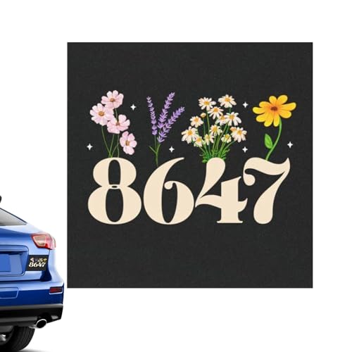 Streysisl Nummer 8647 Stick fürs Auto | Automobilnummer 8647 Holzschild – dekorative Klebefolie mit Blumenmustern, einfach anzubringen für Geburtstagsfeiern, Festivals, Zuhause Streysisl Nummer 8647 Stick fürs Auto | Automobilnummer 8647 Holzschild – dekorative Klebefolie mit Blumenmustern, einfach anzubringen für Geburtstagsfeiern, Festivals, Zuhause von Streysisl