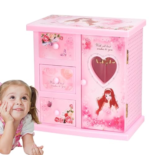 Streysisl Schmuckkästchen für kleine Mädchen, Musik-Schmuckschatulle für Kinder, Musik-Aufbewahrungsbox, Musik-Schmuckschatulle für Mädchen, Freundin, Valentinstag Streysisl Schmuckkästchen für kleine Mädchen, Musik-Schmuckschatulle für Kinder, Musik-Aufbewahrungsbox, Musik-Schmuckschatulle für Mädchen, Freundin, Valentinstag von Streysisl