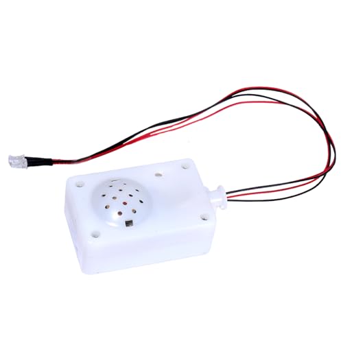 Streysisl Sprachaktiviertes Geisterschreien, sprachaktivierter Geisterschrei-Sounder für Halloween, schreiende Requisiten, batteriebetrieben, Halloween-Gruselwerkzeuge mit LED-Licht für Fluchtraum von Streysisl