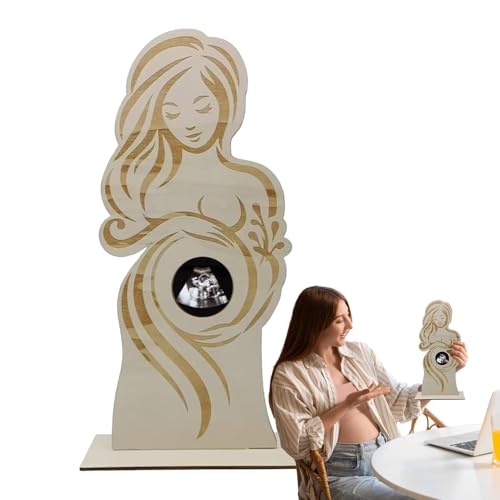 Streysisl Ultraschallrahmen – tragbarer Bilderrahmen für schwangere Mutter, Sonogramm-Rahmen für Babyparty Streysisl Ultraschallrahmen – tragbarer Bilderrahmen für schwangere Mutter, Sonogramm-Rahmen für Babyparty von Streysisl