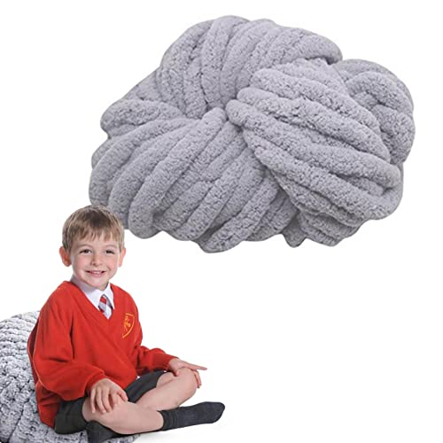 Streysisl Wollgarn, Strickgarn zum Häkeln, weiches und dickes Garn, für Bastelprojekte, Plüschkugeln, handgefertigt, Taschen, Pullover, dickes und flauschiges Garn von Streysisl