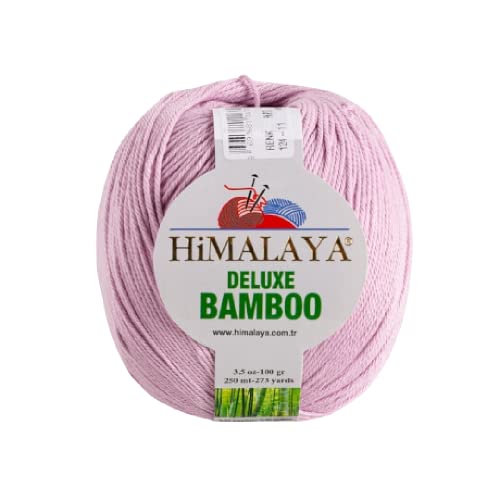 Strickfein Himalaya Deluxe Bamboo Wolle Strickgarn 60% Bambus 40% Baumwolle 100gr 124-11 Blush von Strickfein