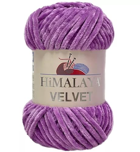 Strickfein Himalaya Velvet Wolle - 100% Micro-Polyester, 100g / 120m, Stärke 6 Super Bulky, Nadeln 8mm, Ideal für Pullover, Schals, Mützen & Heimtextilien (Hell Magenta) von Strickfein