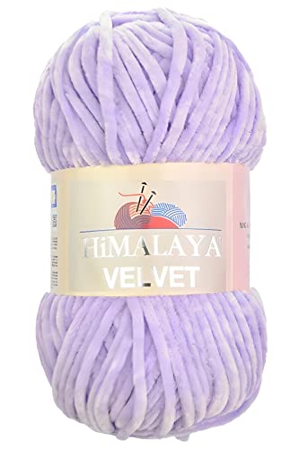 Strickfein Himalaya Velvet Wolle - 100% Micro-Polyester, 100g / 120m, Stärke 6 Super Bulky, Nadeln 8mm, Ideal für Pullover, Schals, Mützen & Heimtextilien - Helles Lila 90005 Strickfein Himalaya Velvet Wolle - 100% Micro-Polyester, 100g / 120m, Stärke 6 Super Bulky, Nadeln 8mm, Ideal für Pullover, Schals, Mützen & Heimtextilien - Helles Lila 90005 von Strickfein