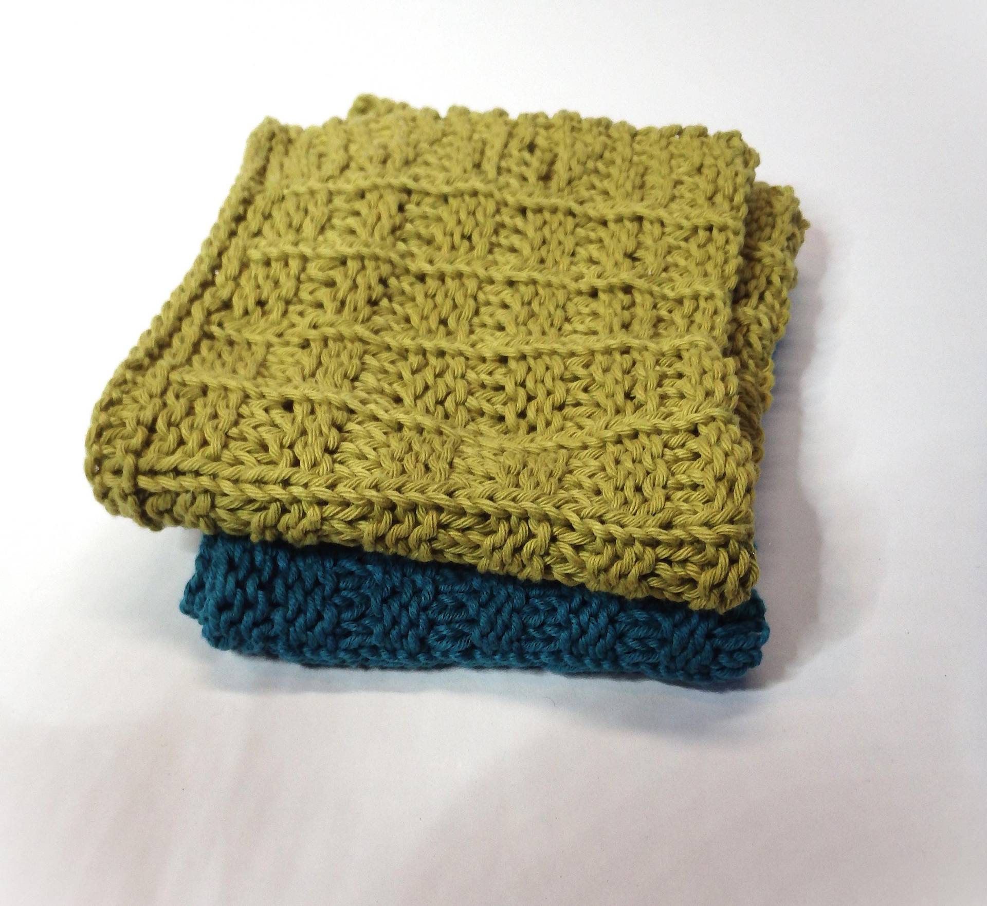 Gestrickter Lappen Küchenlappen Waschlappen Handgestrickt Einzelstück 100% Baumwolle Nachhaltig Waschbar Gestrickter Lappen Küchenlappen Waschlappen Handgestrickt Einzelstück 100% Baumwolle Nachhaltig Waschbar von Strickgemuesemonster