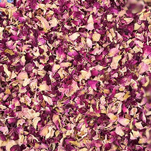 'Rosenküsse & Rubin' Vintage Pink Rose Hochzeitskonfetti Öko biologisch abbaubare natürliche Blütenblätter 1 Liter (058) von Stripey Finds