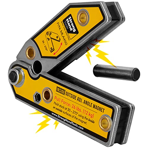 Strong Hand Tools, Winkel verstellbar Magnetwinkel Winkel 30°-270° Innen Außen Magnete Winkel Einstellstift Mag. Zugkraft 11,8 kg Schweißwinkel MLA450 Strong Hand Tools, Winkel verstellbar Magnetwinkel Winkel 30°-270° Innen Außen Magnete Winkel Einstellstift Mag. Zugkraft 11,8 kg Schweißwinkel MLA450 von Strong Hand Tools