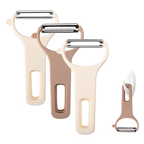 Gemüseschäler - Gemüse-Y-Schäler Stahl 3 in 1 scharfe Klinge - Schäler mit ergonomischem Griff für, Kartoffeln, Gurken, Karotten und ehr Gemüseschäler - Gemüse-Y-Schäler Stahl 3 in 1 scharfe Klinge - Schäler mit ergonomischem Griff für, Kartoffeln, Gurken, Karotten und ehr von Stronrive
