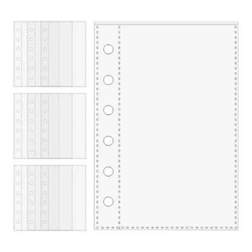 Seitenschutz für Klassenzimmer, 6-Ringbuch, Fotohüllen, transparente Hüllen für Karten, Fotos, Skizzierer, Schreibwarenliebhaber, Büro, Studenten, Lehrer, Projektmanager von Stronrive
