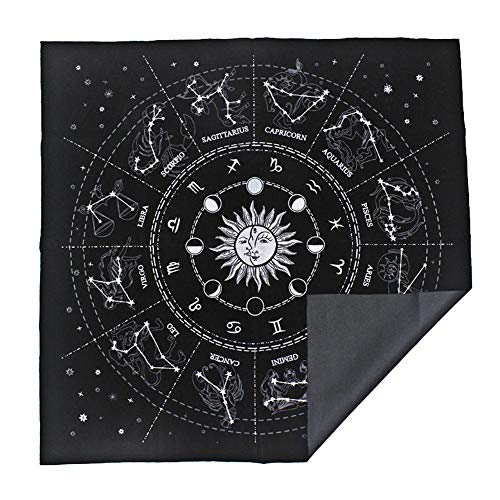 Tarot Tuch, 12 Sternbilder Astrologie Tarot Weissagungskarte Tischdecke, Für Tarot Enthusiasten Tägliche Haushalte von Stronrive