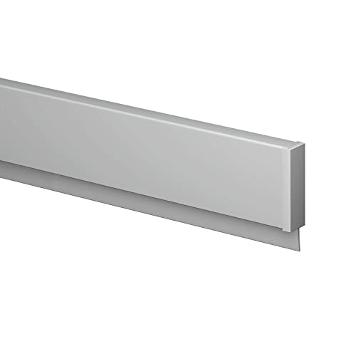 Klemmschiene für Papier und Zeichnungen mit Magneten (magnetisch), Papierklemmleiste (200cm/weiß) von Strüßmann