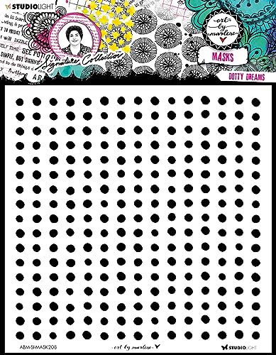 Art By Marlene Signature Collection 7.87"X7.87" Stencil-Nr. 208, Dotty Dreams von Studio Light