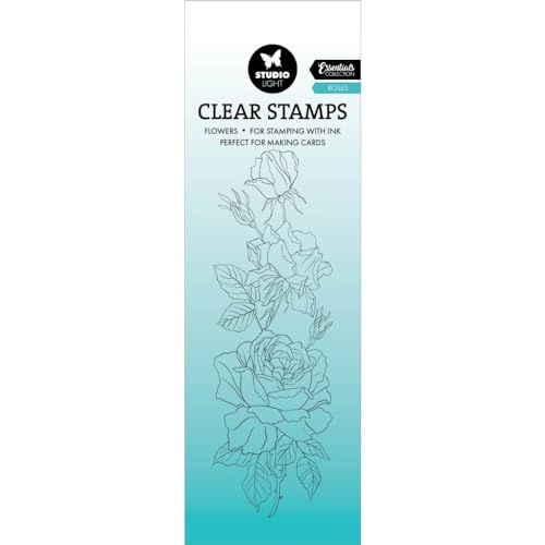 Studio Light Clear Stamp Roses Essentials nr.587 SL-ES-STAMP587 46,2x142x3mm (01-24) von Studio Light