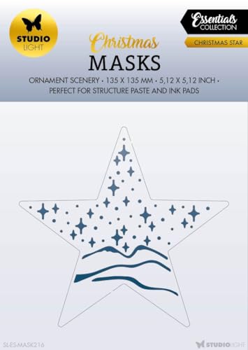 Studio Light Essentials Stencil 5.31"X5.31"-Nr. 216, Christmas Star Studio Light Essentials Stencil 5.31"X5.31"-Nr. 216, Christmas Star von Studio Light