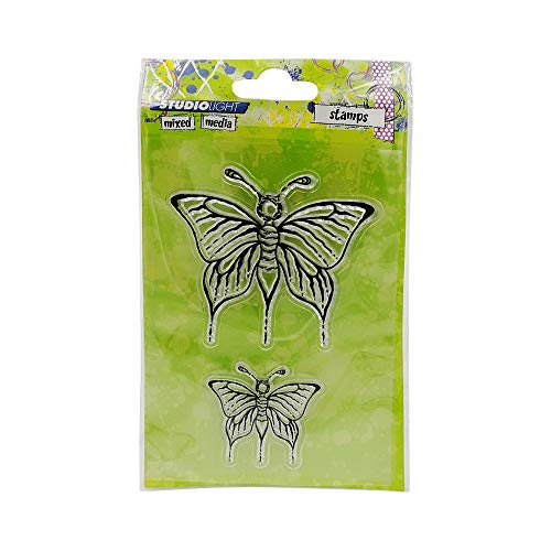 Studio Light Mixed Media A6 Stamps-Butterflies von Studio Light