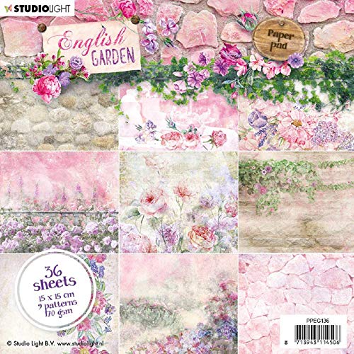Studio Light PPEG136 Papierblock, Papier, violett, 15 x 15 cm von Studio Light