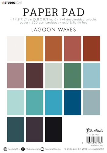 Studiolight, Paper Pad Lagoon waves Essentials nr.89 von Studio Light