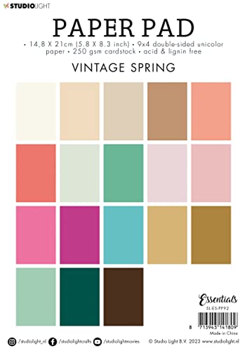 Studiolight, Paper Pad Vintage spring Essentials nr.92 von Studio Light