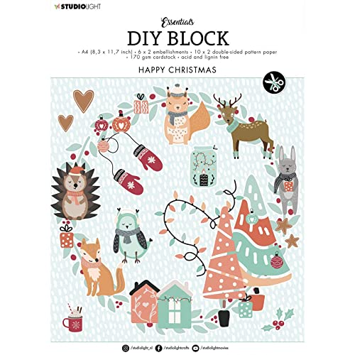 Studiolight DIY Block Happy Christmas Essentials nr.12 von Studio Light