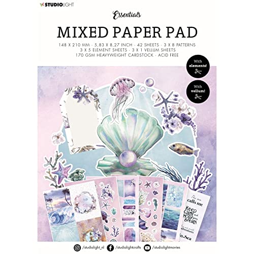 Studiolight • Paper Pad Mixed Paper Pad Underwater World Essentials nr.24 von Studio Light