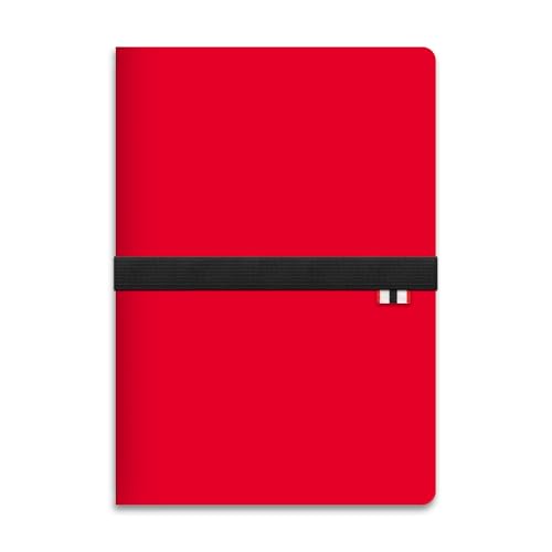 Studio Oh! Rambler nachfüllbares Notizbuch, 21,8 x 15,2 cm, Buch mit 3 A5-Heftchen, je 80 Seiten, liniertes Papier, Punktraster und leere Seiten zum Zeichnen oder Journaling, Gummiband und Innentasche von Studio Oh!