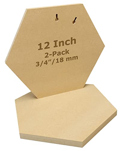 Studio Papilia MDF-Platte, sechseckig, 30,5 cm, 2er-Pack | unlackierte Holzform ungebördelte Kunsttafel Holzbretter zum Basteln DIY-Plakette blanko Schild-Ablage Künstlermalerei Faserplatte Studio Papilia MDF-Platte, sechseckig, 30,5 cm, 2er-Pack | unlackierte Holzform ungebördelte Kunsttafel Holzbretter zum Basteln DIY-Plakette blanko Schild-Ablage Künstlermalerei Faserplatte von Studio Papilia