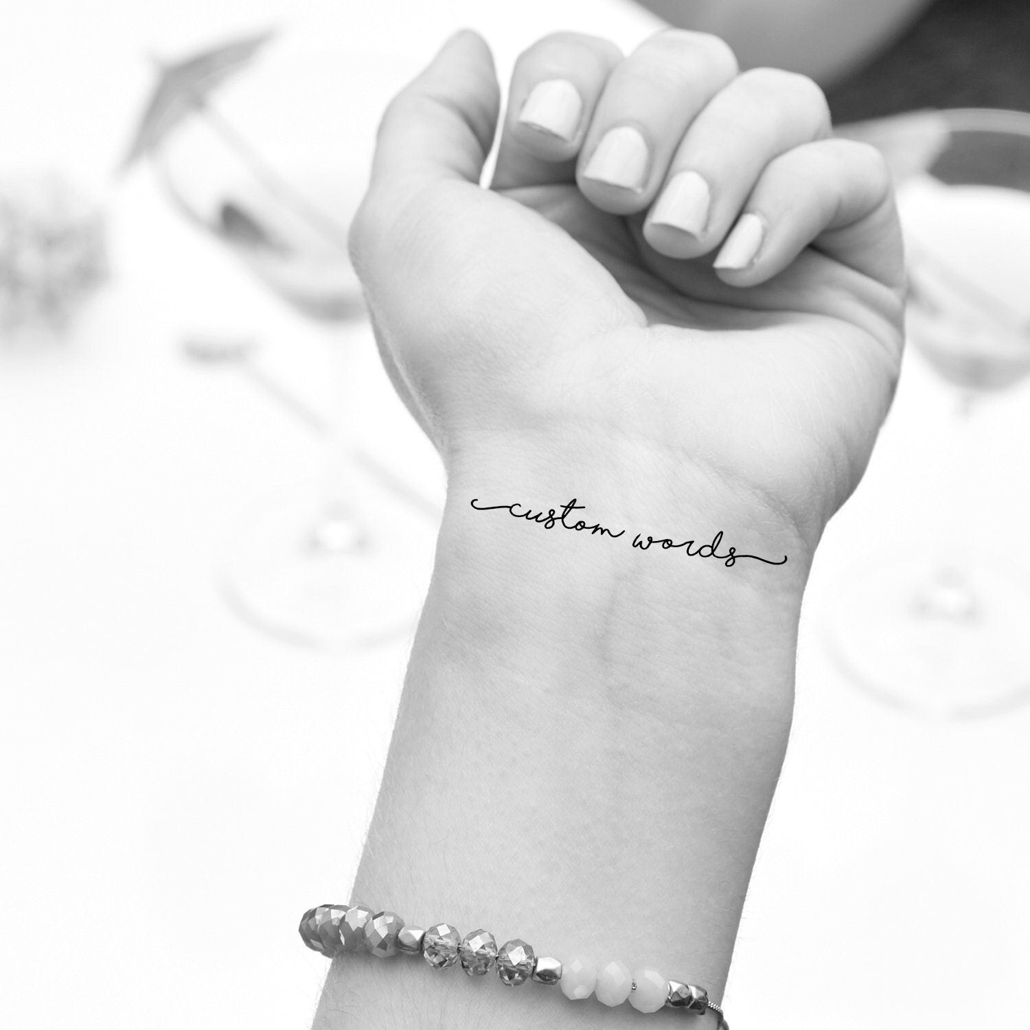 Custom Temporäres Tattoo Frauen, Personalisiert | 3Er Set Custom Temporäres Tattoo Frauen, Personalisiert | 3Er Set von StudioMelitta