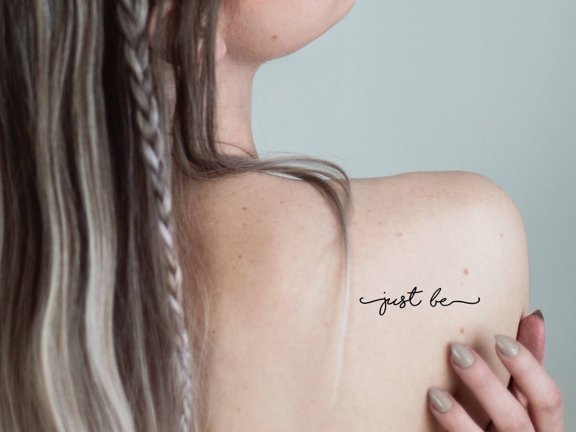 Temporäre Tattoo Frauen, Just Be | 3Er Set von StudioMelitta
