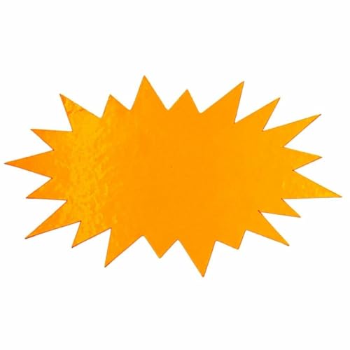 10 Stück Fluoreszierende Preisetiketten Aufkleber – Karton mit Laminat – Selbstklebende Preisschilder 180x100 mm Sternform – Für Flohmarkt Zubehör, Supermarkt, Werbung, Sale – Orange 10 Stück Fluoreszierende Preisetiketten Aufkleber – Karton mit Laminat – Selbstklebende Preisschilder 180x100 mm Sternform – Für Flohmarkt Zubehör, Supermarkt, Werbung, Sale – Orange von Studiocen
