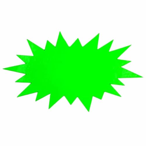 10 Stück Fluoreszierende Preisetiketten Aufkleber – Karton mit Laminat – Selbstklebende Preisschilder 180x100 mm Sternform – Für Flohmarkt Zubehör, Supermarkt, Werbung, Sale 10 Stück Fluoreszierende Preisetiketten Aufkleber – Karton mit Laminat – Selbstklebende Preisschilder 180x100 mm Sternform – Für Flohmarkt Zubehör, Supermarkt, Werbung, Sale von Studiocen