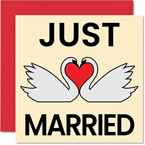 Stuff4 Hochzeitskarten für Braut und Bräutigam – Just Married – Happy Wedding Day Cards Congrats Well Done Just Married Karte, 145 mm x 145 mm Hochzeitskarten für Paare Stuff4 Hochzeitskarten für Braut und Bräutigam – Just Married – Happy Wedding Day Cards Congrats Well Done Just Married Karte, 145 mm x 145 mm Hochzeitskarten für Paare von Stuff4