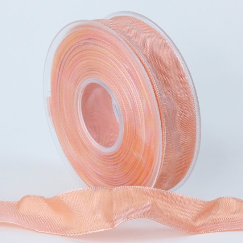 Dekoband TAFT Schleifenband Geschenkband mit Drahtkante 25mm x 25m, Farbe:lachs Dekoband TAFT Schleifenband Geschenkband mit Drahtkante 25mm x 25m, Farbe:lachs von Stumpf