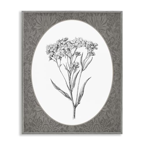 Stupell Industries Vintage Baby's Breath Bundle grau gerahmtes Giclée-Kunst-Design von beschriftet und liniert, 28,9 x 35,6 cm Stupell Industries Vintage Baby's Breath Bundle grau gerahmtes Giclée-Kunst-Design von beschriftet und liniert, 28,9 x 35,6 cm von Stupell Industries