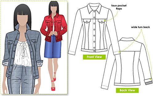ARC Style Schnittmuster – Stacie Jeansjacke (Größe 04–16) – Klicken Sie für andere von Style Arc