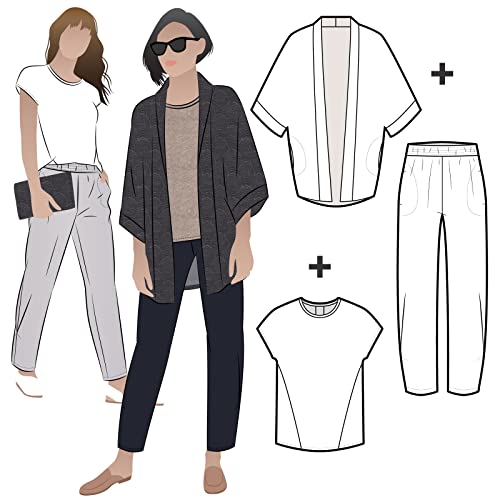 Stil Arc Schnittmuster – Besharl-Outfit mit Jacke, Hose und T-Shirt, Sizes 04-16 Stil Arc Schnittmuster – Besharl-Outfit mit Jacke, Hose und T-Shirt, Sizes 04-16 von Style Arc