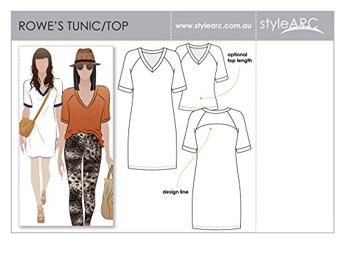 Stil Arc Schnittmuster – Reihen Raglan Tunika Top – alle Größen, Sizes 18-30 Stil Arc Schnittmuster – Reihen Raglan Tunika Top – alle Größen, Sizes 18-30 von Style Arc