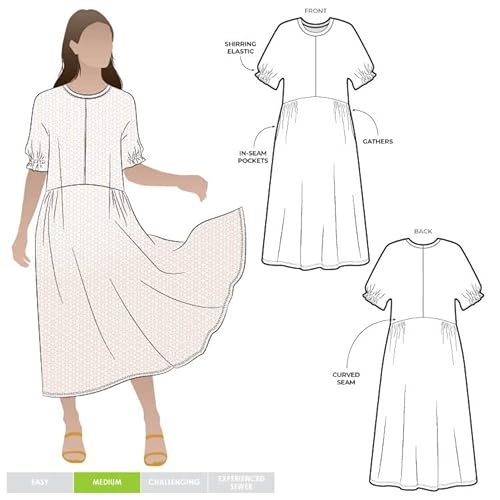 Style Arc Schnittmuster – Eileen-Kleid (Größen 46-30) von STYLEARC