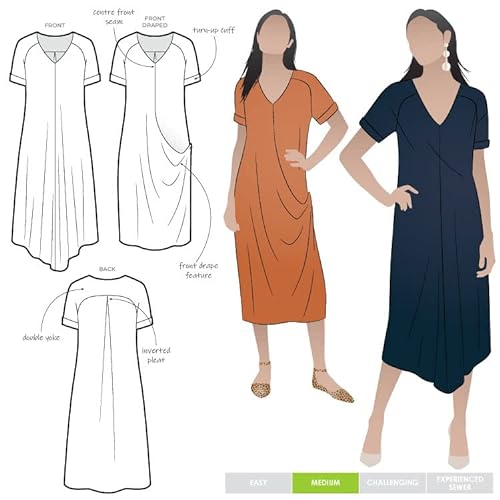 Style Arc Schnittmuster Maeve Gewebtes Kleid (Größe 18-30) von STYLEARC
