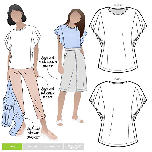 Style Arc Schnittmuster – Posie Knit Top (Größe 04–16) von Style Arc