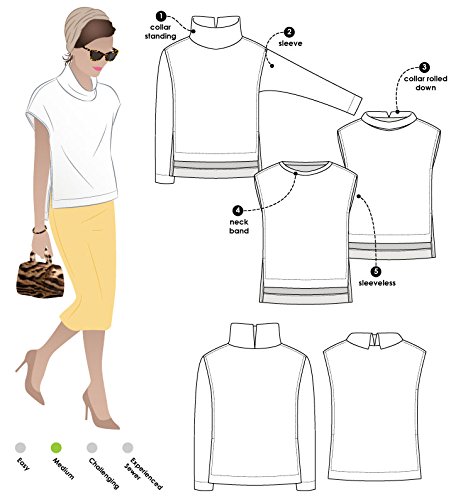 Style Arc Sewing Pattern - Esme Designer Knit Top (Sizes 04-16) - Click for Other Sizes Available by Style Arc von Style Arc