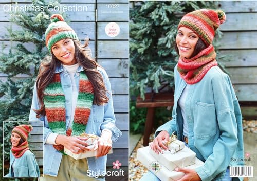 Stylecraft Wonderland 10027 Strickmuster für Damen Mützen und Schlauchschal Stylecraft Wonderland 10027 Strickmuster für Damen Mützen und Schlauchschal von Stylecraft