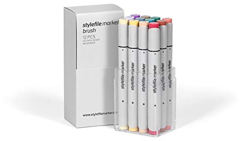 Stylefile Brush Marker Main C, 12er Set, Nicht zutreffend von Stylefile