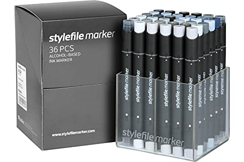 Stylefile Marker, 36er Set, Grau, Nicht zutreffend von Stylefile