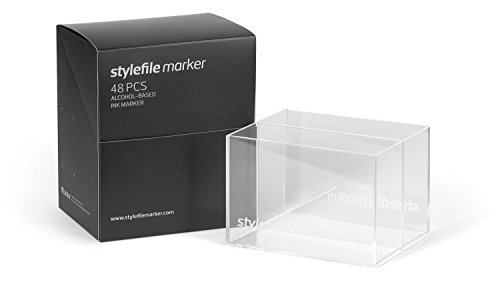 Stylefile SFME4801 Acrylic Classic Marker Box, leer (ohne Inhalt) für 48 Marker von Stylefile