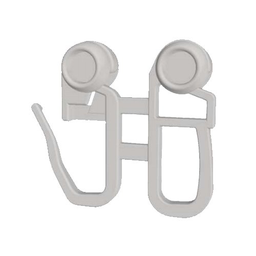 Schleuderwagen mit Gardinenhaken zur Befestigung von Schleuderstab | 8 mm Rolle | für 4mm Deckenschienen wie MHz oder SM-Plus | 5 Stück Schleuderwagen mit Gardinenhaken zur Befestigung von Schleuderstab | 8 mm Rolle | für 4mm Deckenschienen wie MHz oder SM-Plus | 5 Stück von Stylelex