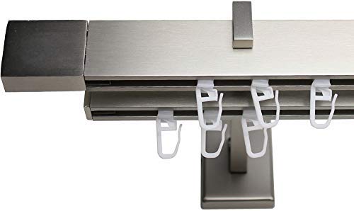 Stylelex Tetra Edelstahl-Optik 2-läufig - Träger 13,5cm - Rechteckig - 400cm - Block Stylelex Tetra Edelstahl-Optik 2-läufig - Träger 13,5cm - Rechteckig - 400cm - Block von Stylelex